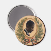 Obama Victory Laurels Button Magnet (Vorderseite/Rückseite)