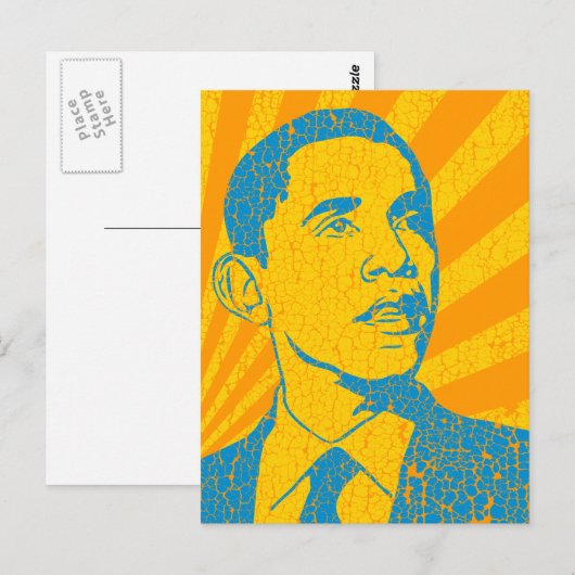 Obama Vintag Postkarte (Vorne/Hinten)