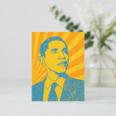 Obama Vintag Postkarte (Stehend Vorderseite)