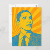 Obama Vintag Postkarte (Vorne/Hinten)