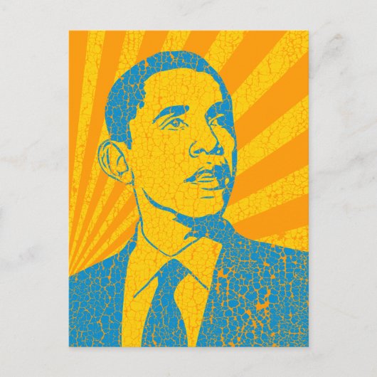 Obama Vintag Postkarte (Vorderseite)