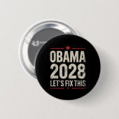 Obama Vintag Präsident 2028 Obama _13 Button (Vorne & Hinten)