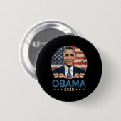 Obama Vintag Präsident 2028 Obama _17 Button (Vorne & Hinten)