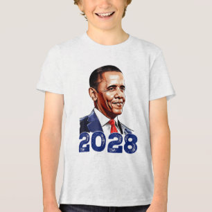 Obama Vintag Präsident 2028 Obama _1 Tri-Blend Shirt