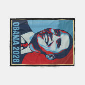 Obama Vintag Präsident 2028 Obama _27 Fleecedecke (Vorderseite (Horizontal))