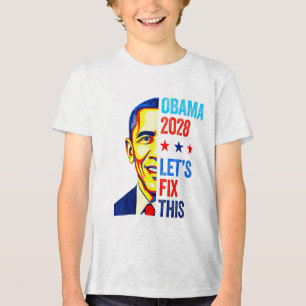 Obama Vintag Präsident 2028 Obama _2 Tri-Blend Shirt