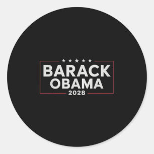 Obama Vintag Präsident 2028 Obama _31 Runder Aufkleber