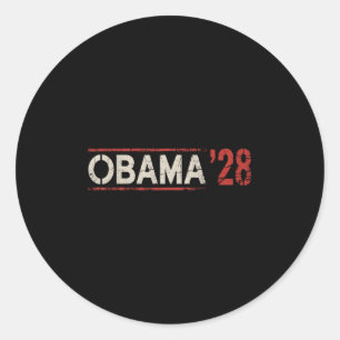 Obama Vintag Präsident 2028 Obama _35 Runder Aufkleber