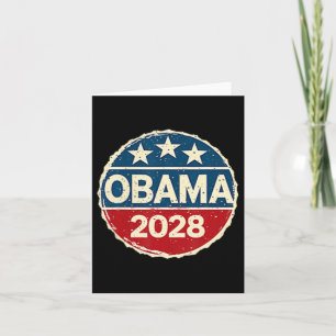 Obama Vintag Präsident 2028 Obama _42 Karte