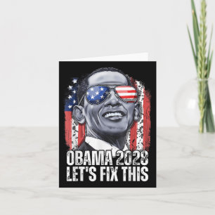Obama Vintag Präsident 2028 Obama _5 Karte