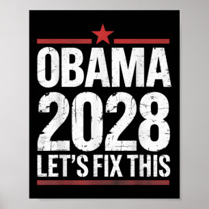 Obama Vintag Präsident 2028 Obama 5 Poster
