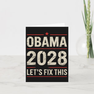 Obama Vintag Präsident 2028 Obama _ Karte