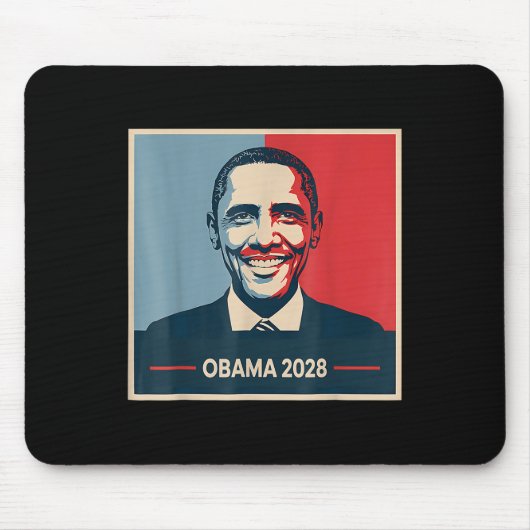 Obama Vintag Präsident 2028 Obama Mousepad (Vorne)