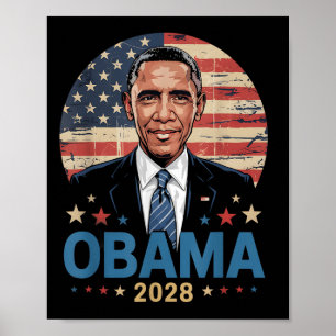 Obama Vintag Präsident 2028 Obama Poster