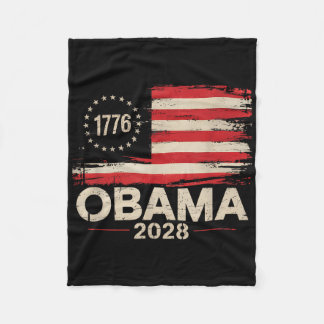 Obama Vintag Präsident 2028 Obama Retro Flag Amer Fleecedecke