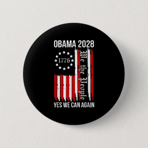 Obama Vintag Retro Patriotic 2028 politische Prote Button