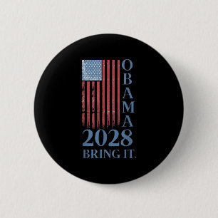 Obama Vintag Retro Patriotic 2028 politische Prote Button