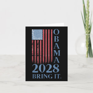Obama Vintag Retro Patriotic 2028 politische Prote Karte