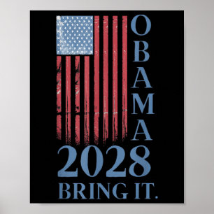 Obama Vintag Retro Patriotic 2028 politische Prote Poster