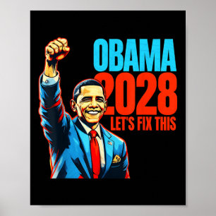 Obama Vintag Retro Patriotic 2028 politische Prote Poster