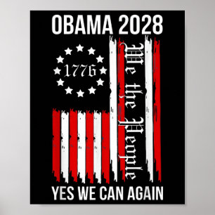 Obama Vintag Retro Patriotic 2028 politische Prote Poster