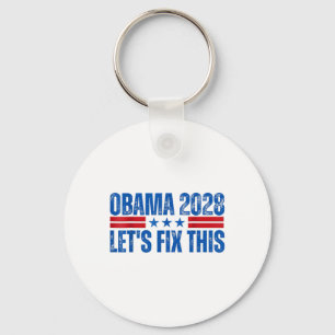 Obama Vintag Retro Patriotic 2028 politische Prote Schlüsselanhänger