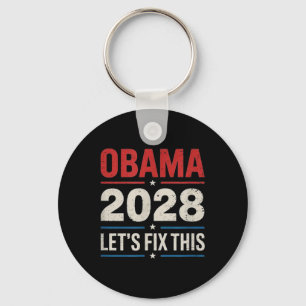Obama Vintag Retro Patriotic 2028 politische Prote Schlüsselanhänger