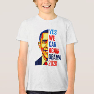 Obama Vintag Retro Patriotic 2028 politische Prote Tri-Blend Shirt