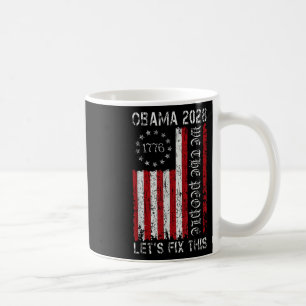 Obama Vintage Flag Retro Patriotic 2028 Politik Kaffeetasse