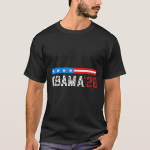 Obama Vintage Flag Retro Patriotic 2028 Politik T-Shirt