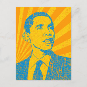 Obama Vintage Postkarte