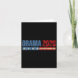 Obama Vintage Präsident 2028 Obama _10 Karte