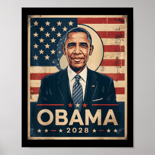 Obama Vintage Präsident 2028 Obama _27 Poster