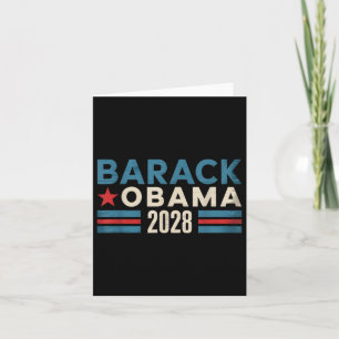 Obama Vintage Präsident 2028 Obama _30 Karte
