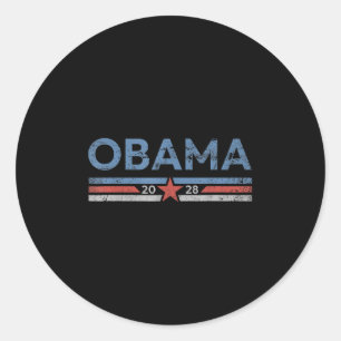 Obama Vintage Präsident 2028 Obama _37 Runder Aufkleber