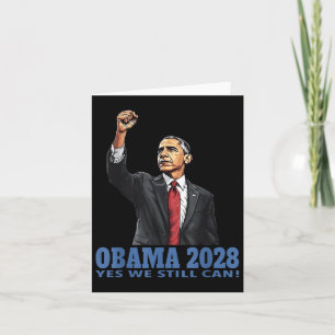 Obama Vintage Präsident 2028 Obama _9 Karte