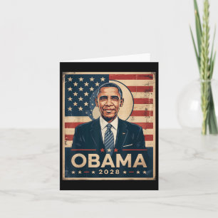 Obama Vintage Präsident 2028 Obama _ Karte