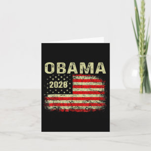 Obama Vintage Präsident 2028 Obama Retro-Flagge Am Karte