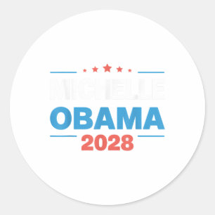 Obama Vintage Präsident 2028 Obama Runder Aufkleber