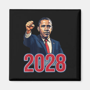 Obama Vintage Retro Patriotisch 2028 Politisch Sch Magnet