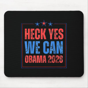 Obama Vintage Retro Patriotisch 2028 Politisch Sch Mousepad