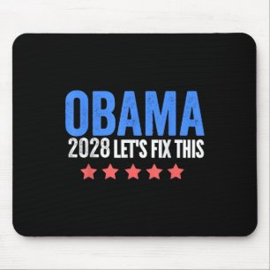Obama Vintage Retro Patriotisch 2028 Politisch Sch Mousepad