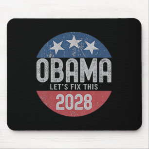 Obama Vintage Retro Patriotisch 2028 Politisch Sch Mousepad