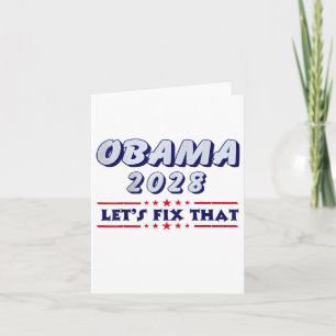 Obama Vintage Retro Patriotisches 2028 Politische Karte