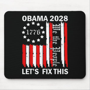 Obama Vintage Retro Patriotisches 2028 Politische  Mousepad