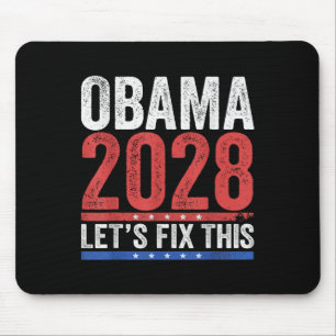 Obama Vintage Retro Patriotisches 2028 Politische  Mousepad