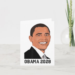 Obama Vintage Retro Patriotisches 2028 Politisches Karte