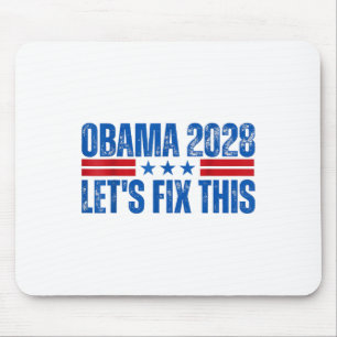 Obama Vintage Retro Patriotisches 2028 Politisches Mousepad