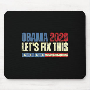 Obama Vintage Retro Patriotisches 2028 Politisches Mousepad