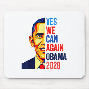 Obama Vintage Retro Patriotisches 2028 Politisches Mousepad